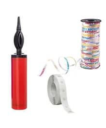 Party Propz 3 in 1 Balloon Pump Combo - Multi