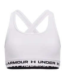 Under Armour Crossback Mid Solid Bralette - White