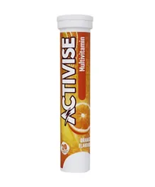 Activise Multivitamins Orange Flavor Effervescent Tablets - 20 Pieces