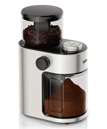 Braun Burr Coffee Grinder FreshSet 220g 110W KG 7070 - Silver