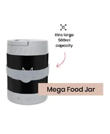 MontiiCo Coal Mega Insulated Food Jar - Grey/Black