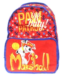 Just For Fun Paw Patrol Reversible school bag Rucksack Red - 16 Inches