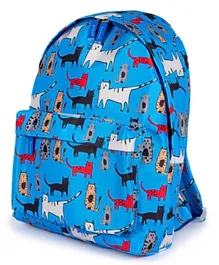 بيج ديزاين - حقيبة ظهر القطط - أزرق (17 بوصة)