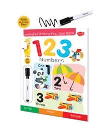 123 Numbers Unlimited Writing Practice Book - English