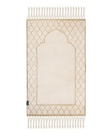 Khamsa Comfort Muslim Prayer Mat With Added Foam Padding - Tan