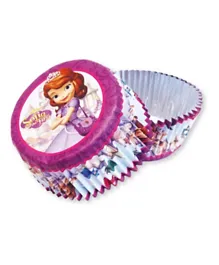 Party Centre Sofia The First Foil Cake Cases Pack of 24 - Purple