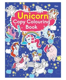 Unicorn Copy Coloring Book - 16 Pages