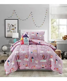 PAN Home Blab Comforter Set Pink - 3 Pieces