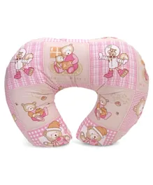Babyhug Feeding Pillow Teddy Bear Print - Pink