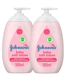 Johnson & Johnson Baby Soft Lotion Pack of 2 - 500 ml each