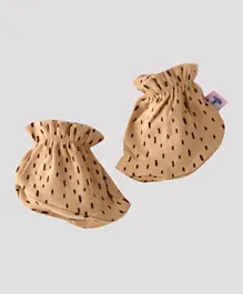 Smart Baby Printed Booties - Fawn