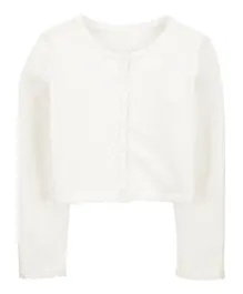 Carter's Button-Front Cardigan - White