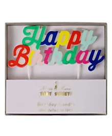 Meri Meri  Happy Birthday Candle - Multicolour