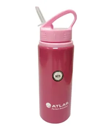 Atlas Aluminium Sipper Water Bottle Pink - 600mL