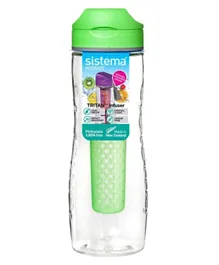 Sistema Tritan Infuser Water Bottle Green - 800mL
