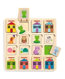 Djeco Cabanimo Wooden Puzzle - 17 Pieces