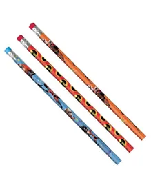 Party Centre Incredibles 2 Pencils Pack of 12 - Multicolor