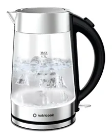 Nutricook Double Wall Electric Glass Kettle 1.7L 2200W GK100 - Clear