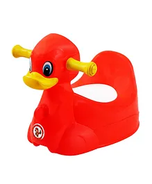 Sunbaby Squeaky Duck Potty Trainer Seat - Red