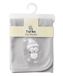 Tiny Hug Newborn Baby Blanket - Grey