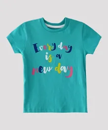 Pro Play Everyday Is A Newday T-Shirt - Teal Green