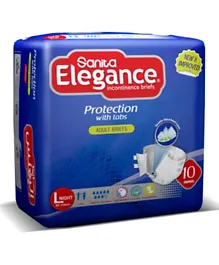 Sanita Elegance Adult Diapers Large Size - 10 Pieces