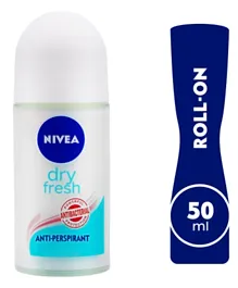 Nivea Dry Fresh Antiperspirant for Women Antibacterial Protection Roll-on - 50ml