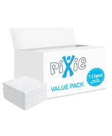 Pixie White Disposable Changing Mats Value Pack - 115 Pieces