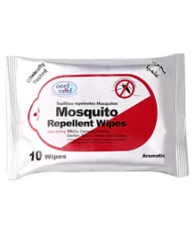 Cool & Cool Mosquito Repellent - 10 Wipes