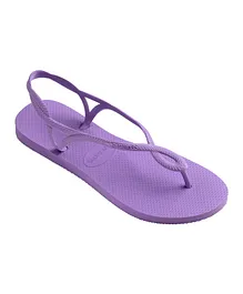 Havaianas Luna Prisma Flip Flops - Purple