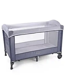 Babyhug My Space Playpen With Removable Mosquito Net - Grey