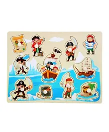 Highland Pirate Peg Puzzle Early Learning Toy