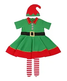 Brain Giggles Christmas Elf Costume for girls - Large