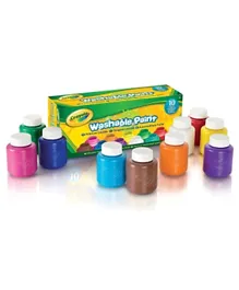 Crayola Washable Paint Bottles Multicolor - Pack of 10