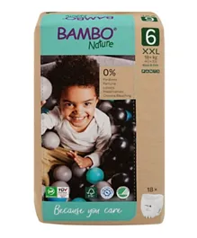 Bambo Nature Paper Bag  Eco-Friendly Pants Diapers  Size 6  - 18 Pants