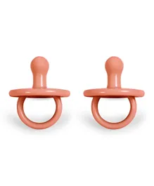 Filibabba Silicone Pacifier Coral - 2 Pack