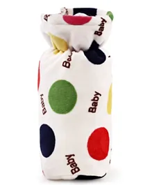 Babyhug Feeding Bottle Cover Polka Print Large - Multicolour