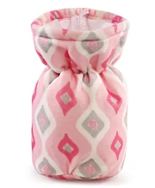 Babyhug Feeding Bottle Cover Ogee Print Medium - Pink
