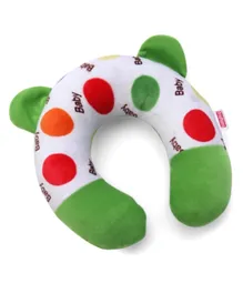 Babyhug Neck Support Pillow Polka Dot Print - Green & White