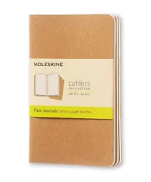 MOLESKINE Cahier Journal Set Kraft Brown - 3 Pieces