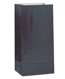 Unique Paper Party Bag Pack of 12 - Black