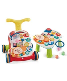 Little Angel 2 in 1 Baby Activity Walker and Table - Red