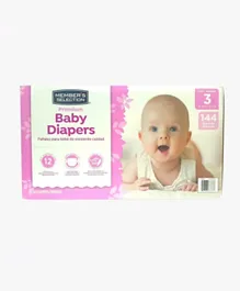 Members Selection Baby Diapers Size 3 - 144 Piece