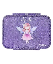 Essen Personalized Tritan Bento Lunch Box – Purple Glitter Fairy