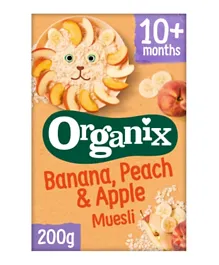 Organix Banana Peach and Apple Muesli - 200g