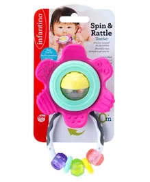Infantino Spin & Rattle Teether - (Colour may Vary)