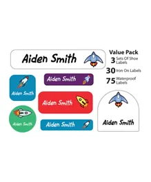 Ajooba My Labels Personalised Name Labels for Kids My Nursery Labels 023 - Pack of 108