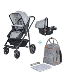 Moon Tres 3 in 1  Travel System + NUTRA Diaper Backpack
