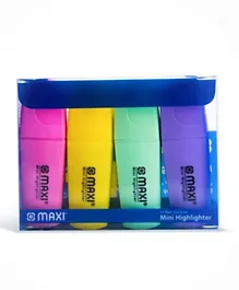 Maxi Pastel Mini Highlighter Wallet - Pack of 4