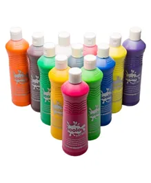 Scola Ready Mix Paints 600ml Bottle - Pack of 20 (Assorted Colors)